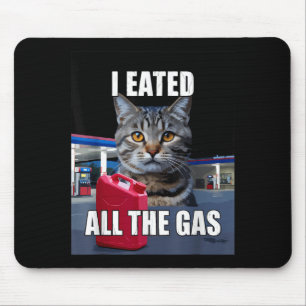 Rolig Katt Meme Jag Åt Ville All Gas Rolig Jag Musmatta