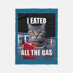 Rolig katt meme jag åt ville ha all gas rolig jag fleecefilt