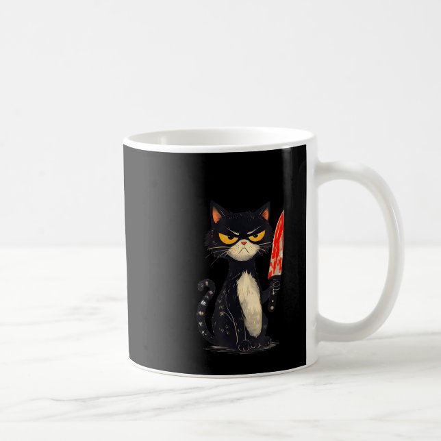 Rolig katt meme Jag behöver snacks design män kvin Kaffemugg (Höger)