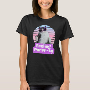 Rolig katt meme kattdjur Katt Känslor spinn T Shirt
