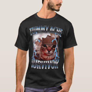 Rolig katt-meme om överlevt magont t shirt