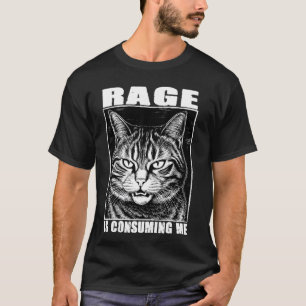 Rolig Katt Meme Raseri Förtär Mig Kattälskare V T Shirt