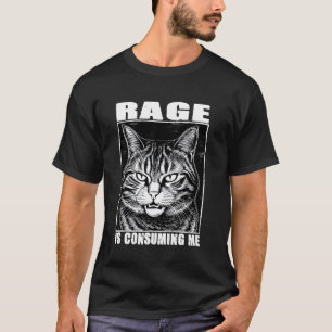 Rolig Katt Meme Raseri Förtär Mig Kattälskare V T Shirt