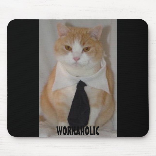 Rolig katt Mousepad Musmatta (Framsidan)