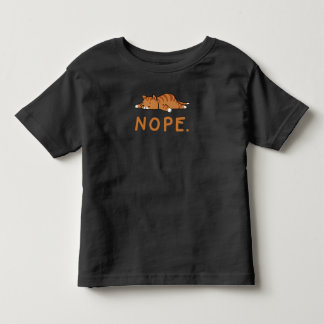 Rolig Katt Nej Lat Katt Orange Katt Dam Kattälskar T Shirt