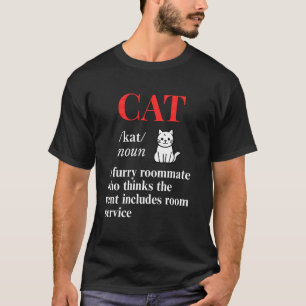 Rolig Katt och Hund Mamma Djur Älskare Kattunge T Shirt