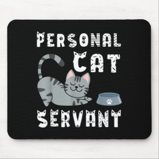 Rolig Katt Personlig Katt Tjänare Musmatta