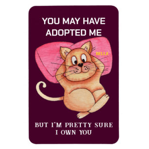 Rolig Katt Puns Magnet - Kök Frys Meme Present