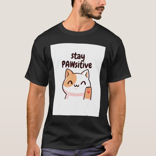 Rolig Katt Puns T Shirt (Framsida)