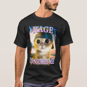 Rolig katt-raseri förtär mig t shirt