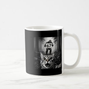 Rolig katt-selfie med Bigfoot 67 Six Seven Meme ja Kaffemugg