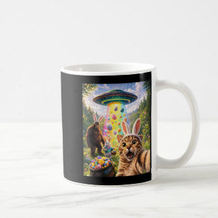 Rolig katt-selfie med påskharens öron Bigfoot Kaffemugg