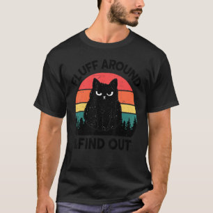 Rolig Katt-Shirt Fluff Runt Hitta Ut Män Kvinnor B T Shirt