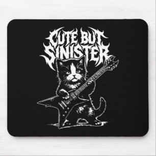 Rolig katt som spelar gitarr gitarrist rock and ro musmatta