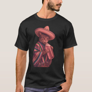 Rolig katt sombrero mexikansk Cinco De Mayo öl 1,2 T Shirt