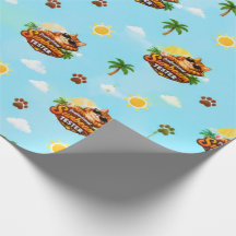 Rolig katt sommarpresentpapper