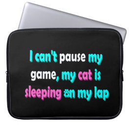 Rolig katt-spelande laptop fodral