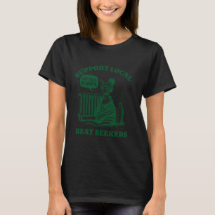Rolig Katt Stöd Lokala Värme sökare Sphynx T Shirt