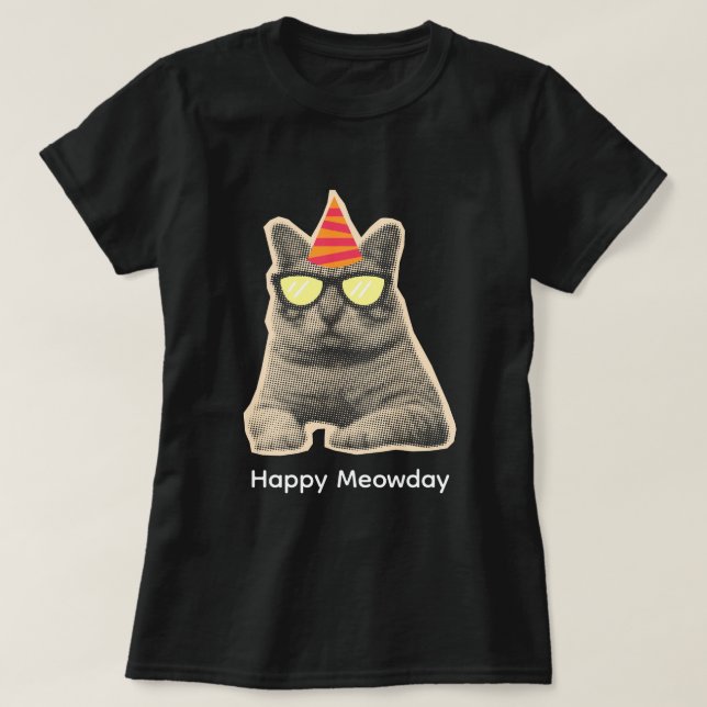 Rolig katt t shirt (Design framsida)