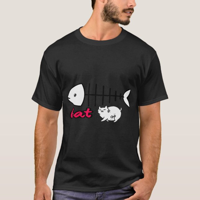 Rolig katt t shirt (Framsida)