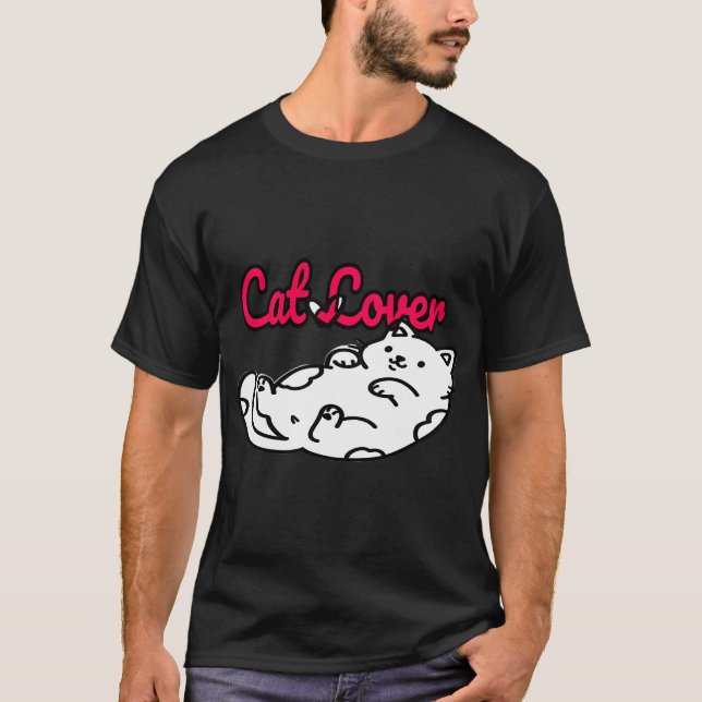 Rolig Katt T Shirt (Framsida)