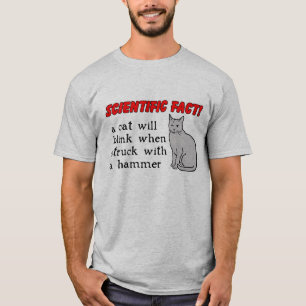 Rolig Katt T-shirt Humor