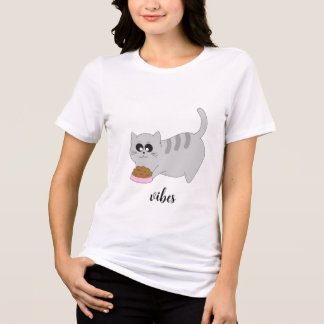 Rolig katt t-shirt, Katt Vibes Top T Shirt