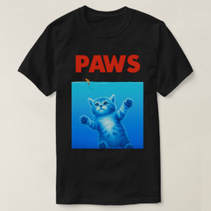 Rolig katt “TASS” Parodi Design – Söt Kattunge Skä T Shirt