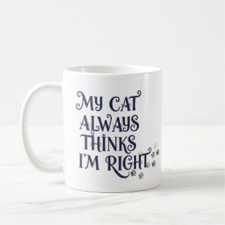 Rolig katt-text kaffemugg