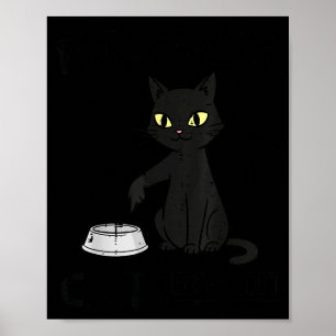 Rolig Katt Tjänare Päls Mamma Pappa Husdjur Män Kv Poster