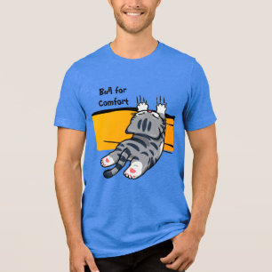 Rolig Katt, Tjock Katt, Rolig Skrift, Modern Trend T Shirt