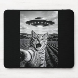 Rolig Katt Ufo Utomjording Bengalkatt Selfie Prese Musmatta