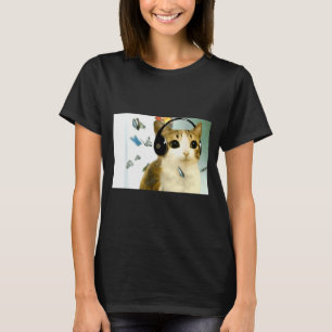 Rolig Katt Ugglas Cursed Internet Trend Meme Rolig T Shirt