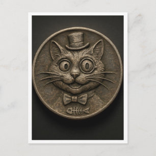 Rolig katt. Vykort