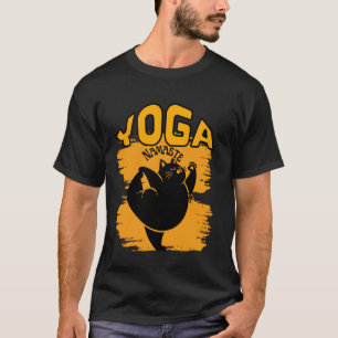 Rolig katt yogadesign Namaste Kattälskare Yoga ent T Shirt