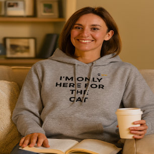 Rolig kattälskare hoodie "Jag är bara här för ka T Shirt