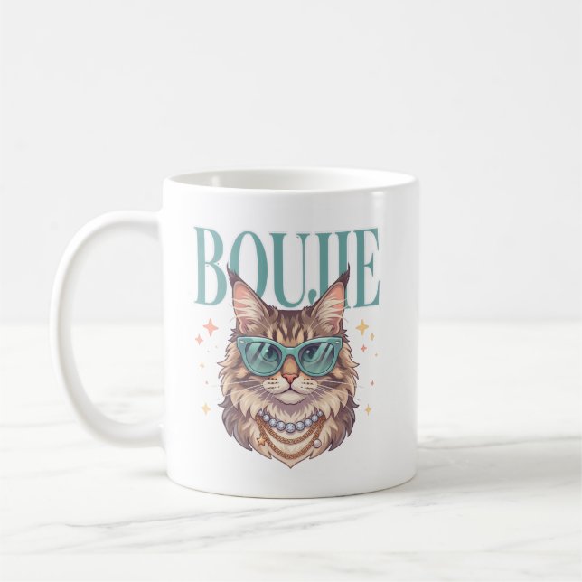 Rolig Kattälskare Kaffemugg  (Vänster)