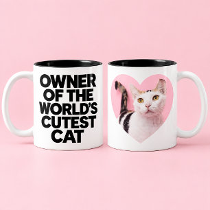 Rolig Kattälskare Mugg Katt Mamma Katt Pappa Lägg