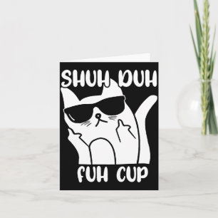 Rolig Kattälskare Ord Pun För Män Shuh Duh Fuh Kop Kort