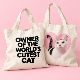 Rolig kattälskare tote kattmamma kattpappa lägg ti tygkasse