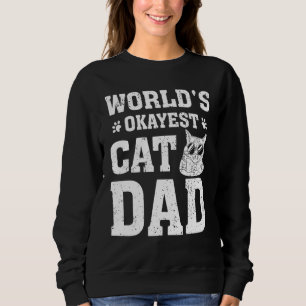 Rolig Kattälskare Världens Okejaste Kattpappa Katt T Shirt