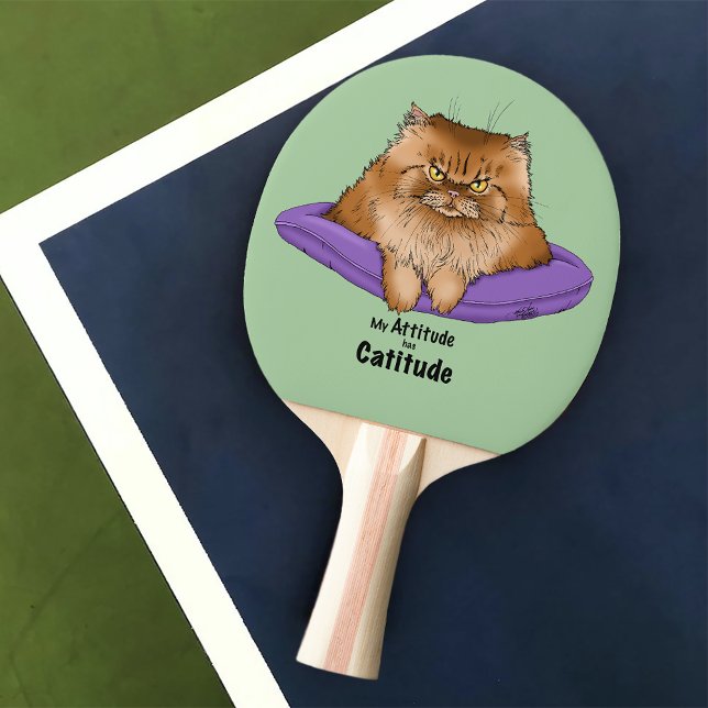Rolig kattattityd pingisracket (Skapare uppladdad)