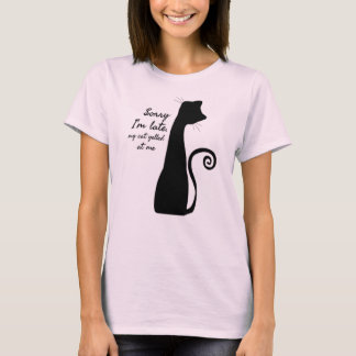 Rolig kattcitat Minimalist kattälskare humor T Shirt