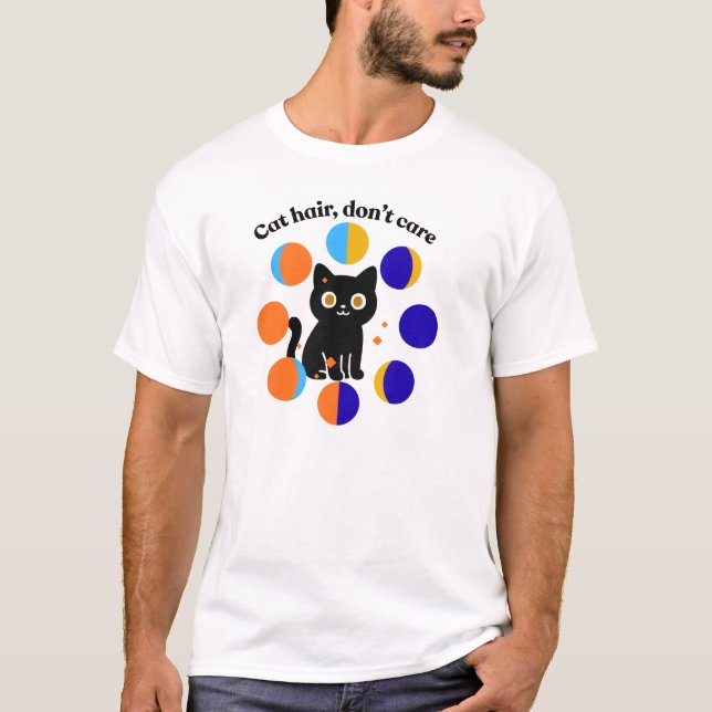 Rolig kattcitat typografi Kattälskare design T Shirt (Framsida)