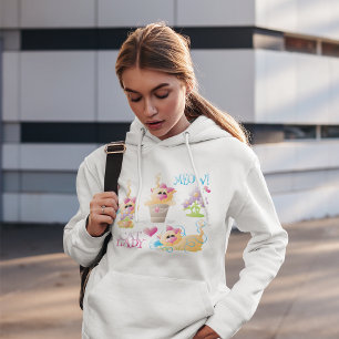 Rolig Kattdam Kartong Söt Kattälskare T Shirt