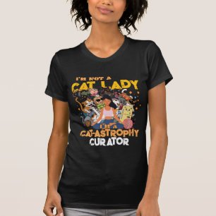 Rolig Kattdam-Katastrofkurator T Shirt