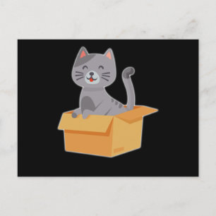 Rolig kattdesign Katter Söt tass Husdjur Djur Pres Vykort