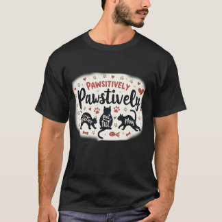 Rolig Kattevolution Silhuett Progression T Shirt
