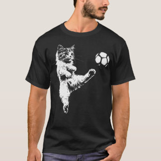 Rolig Kattfotboll T Shirt