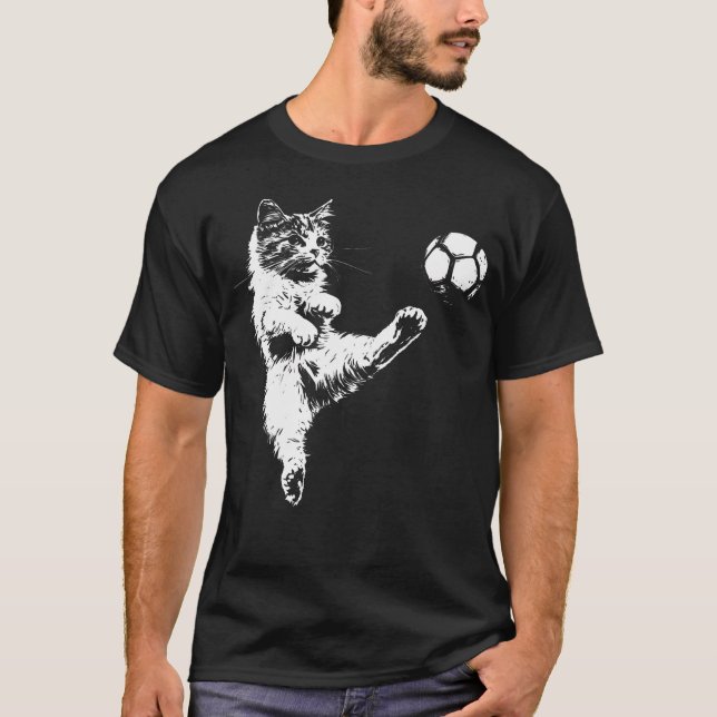 Rolig Kattfotboll T Shirt (Framsida)
